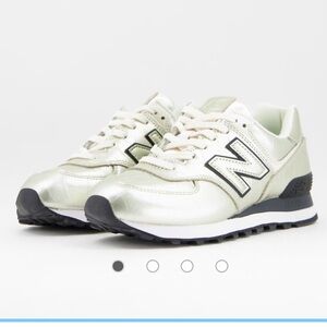 New Balance 574 Gold Sneakers